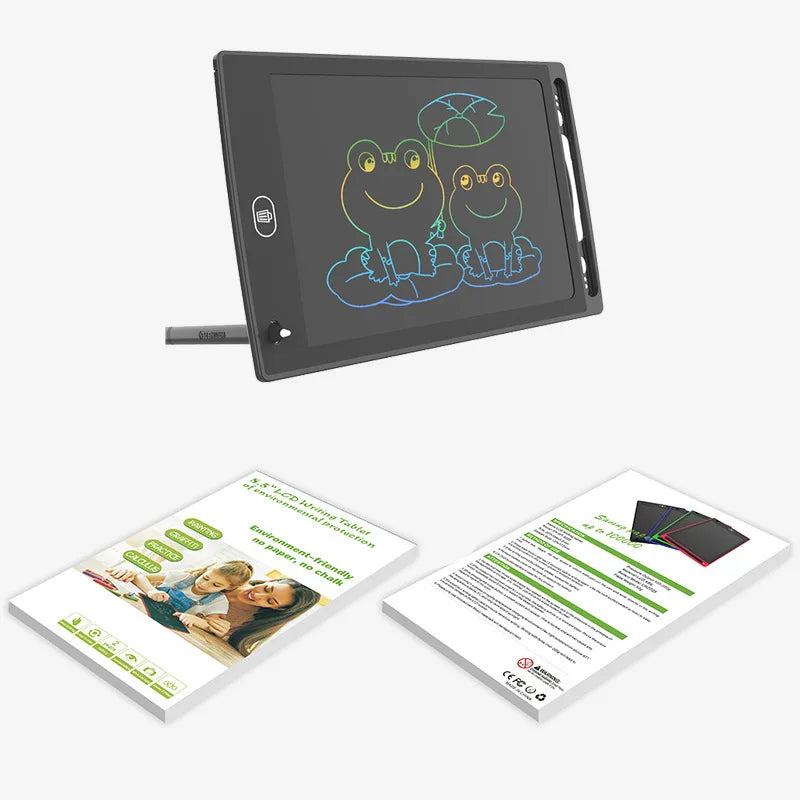 Prancheta Educacional Montessori, Quadro Mágico, Tablet de Escrita LCD para Crianças,  Brinquedos para Estudantes, Presente, 6,5"